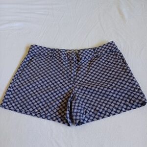 Dalia Collection Blue Sz 6 White Micro Floral Design